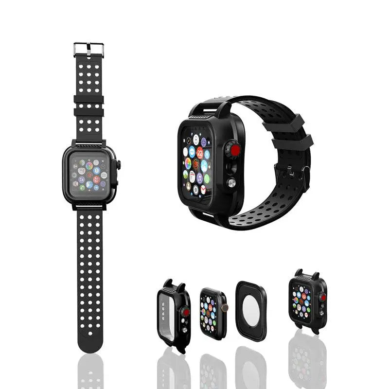 Pinnacle Military Grade Waterproof Band Case Combo For Apple Watch Series 6 5 4/SE - Pinnacle Luxuries