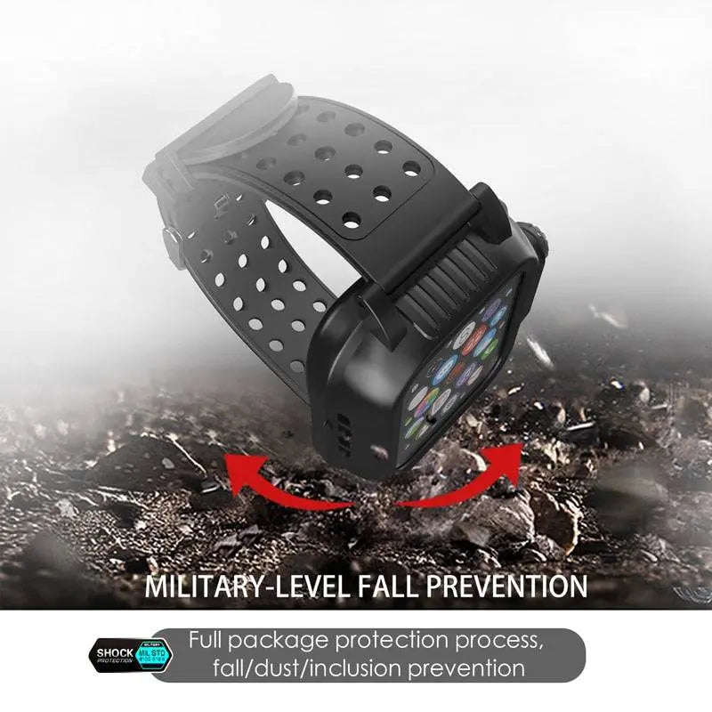 Pinnacle Military Grade Waterproof Band Case Combo For Apple Watch Series 6 5 4/SE - Pinnacle Luxuries