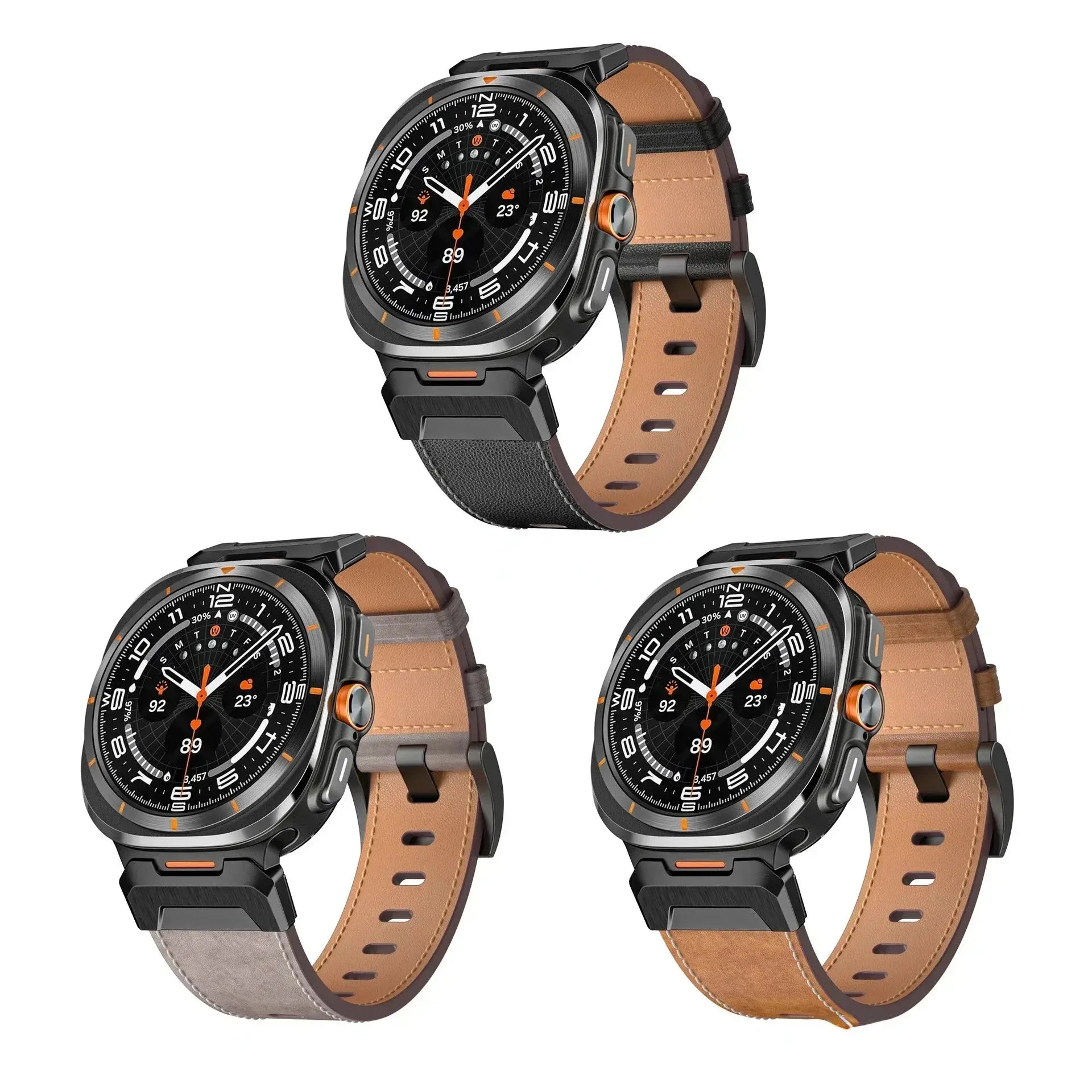 Luxury Leather Band For Samsung Galaxy Watch Ultra 47mm QuickFit Men Business Belt Correa For SAMSUNG GALAXY ULTRA 47MM Bracelet Pinnacle Luxuries