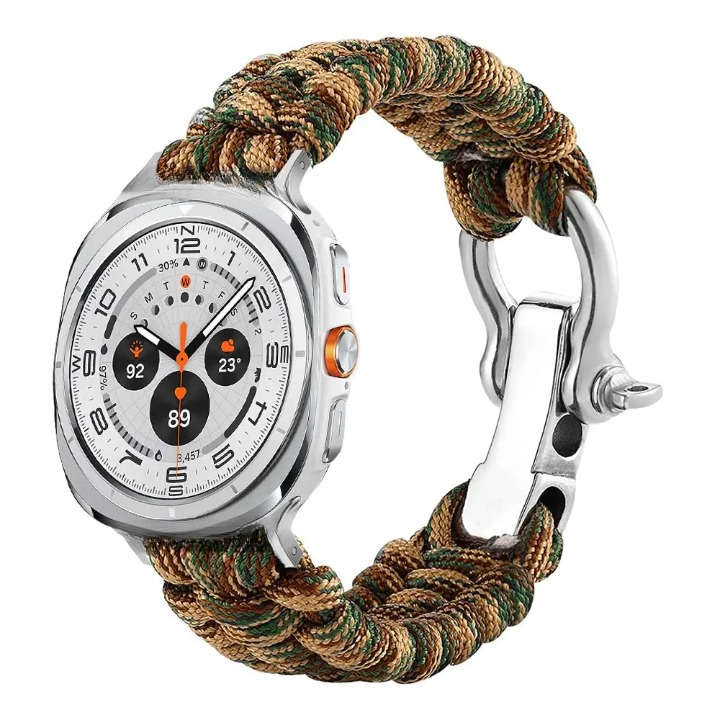 Nylon Paracord Outdoor Band for Samsung Galaxy Watch 7 Ultra 47mm