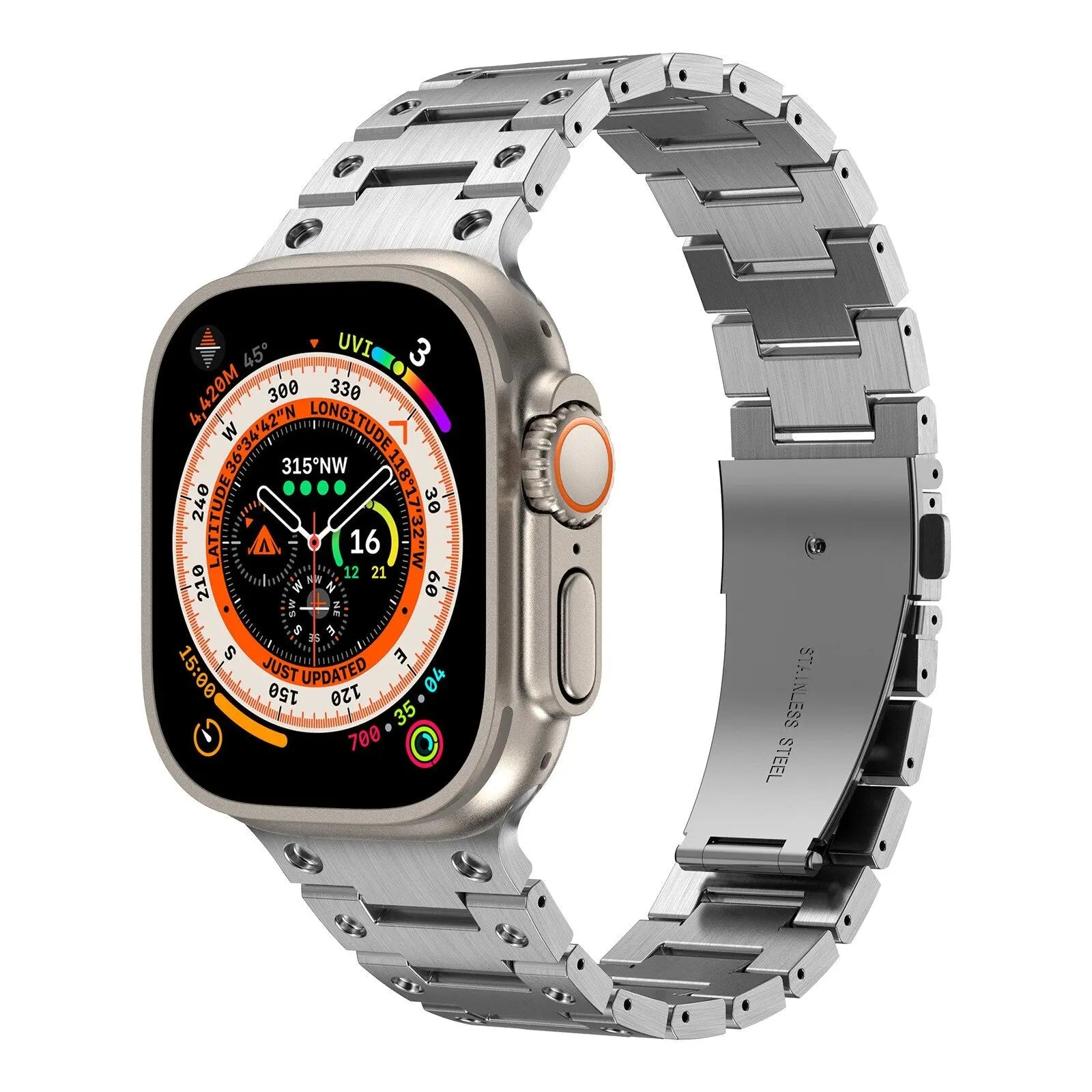 Luxury Titanium Strap for Apple Watch Band Ultra 49mm 45mm 44mm 41mm 38mm Men&#39;s Style Bracelet Correa for IWatch SE 8 7 6 5 4 3 Pinnacle Luxuries