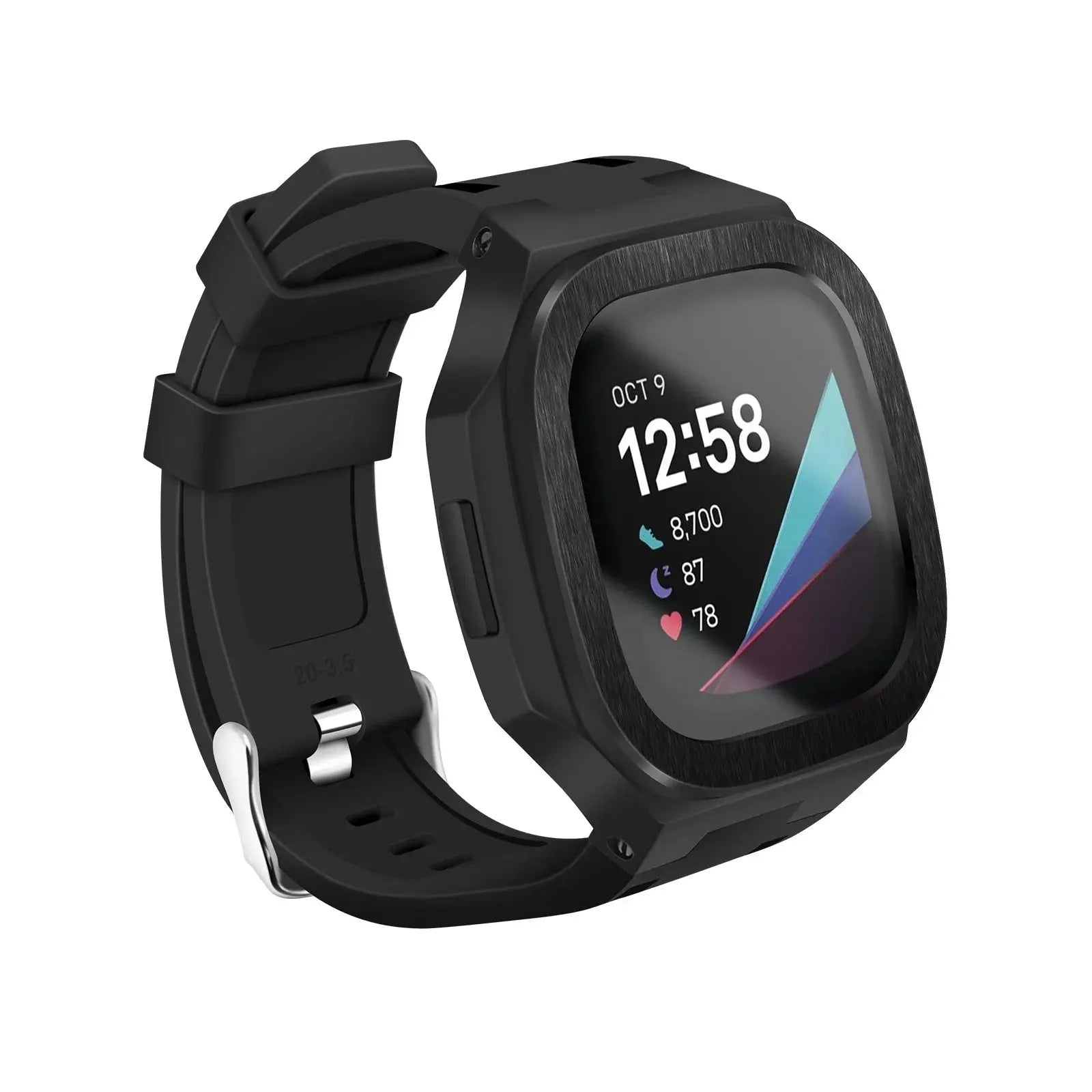 TitanFlex Band & ArmorShield Protector for Fitbit Versa 3/4 & Sense 1/2