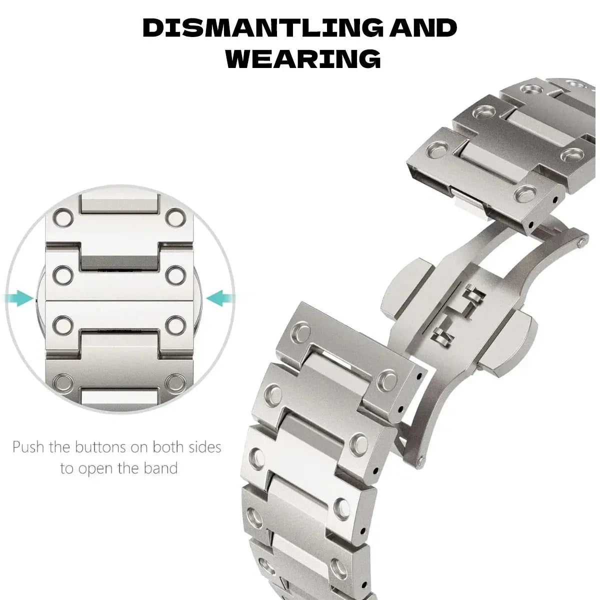 Titanium No Gaps Bracelet for Samsung Galaxy Watch 6 4 5 pro 44mm 40mm 47mm 43 45mm Quick Fit Band Classic 42 46mm Strap Correa Pinnacle Luxuries