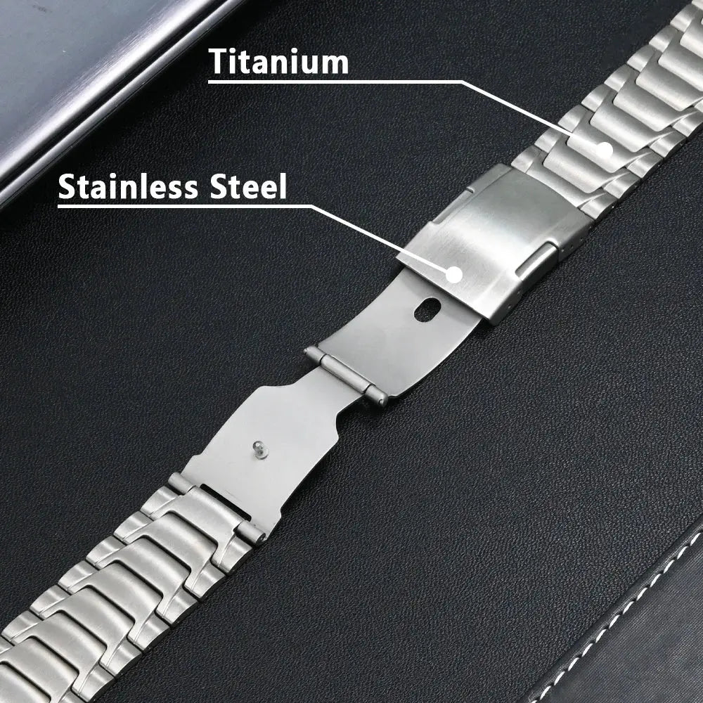 Titanium Strap+case for Samsung Galaxy Watch 7 Ultra 47mm Titanium Bracelet Band Metal Coverage Bumper for Galaxy Ultra 47mm Pinnacle Luxuries