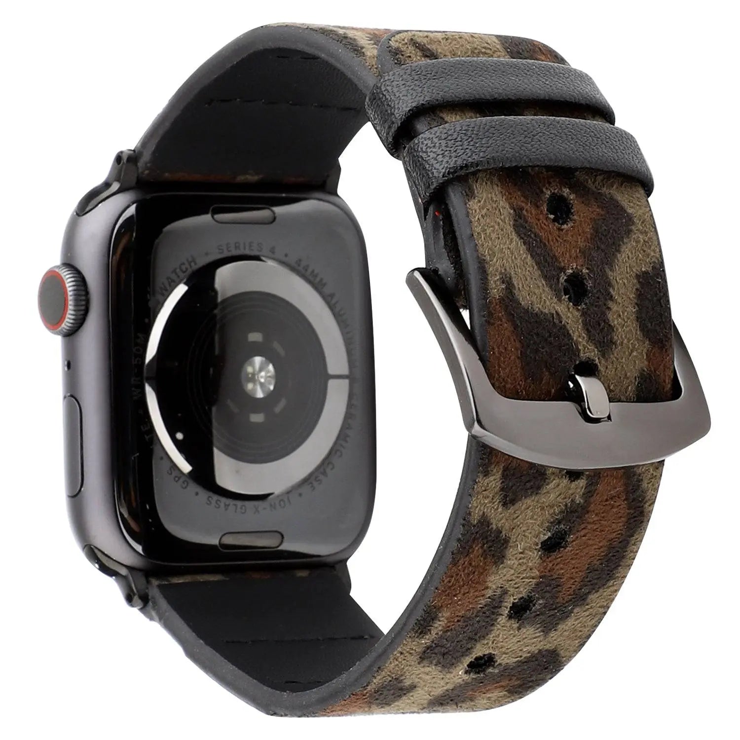 Custom Genuine Leather Leopard Women's Apple Watch Band - Pinnacle Luxuries