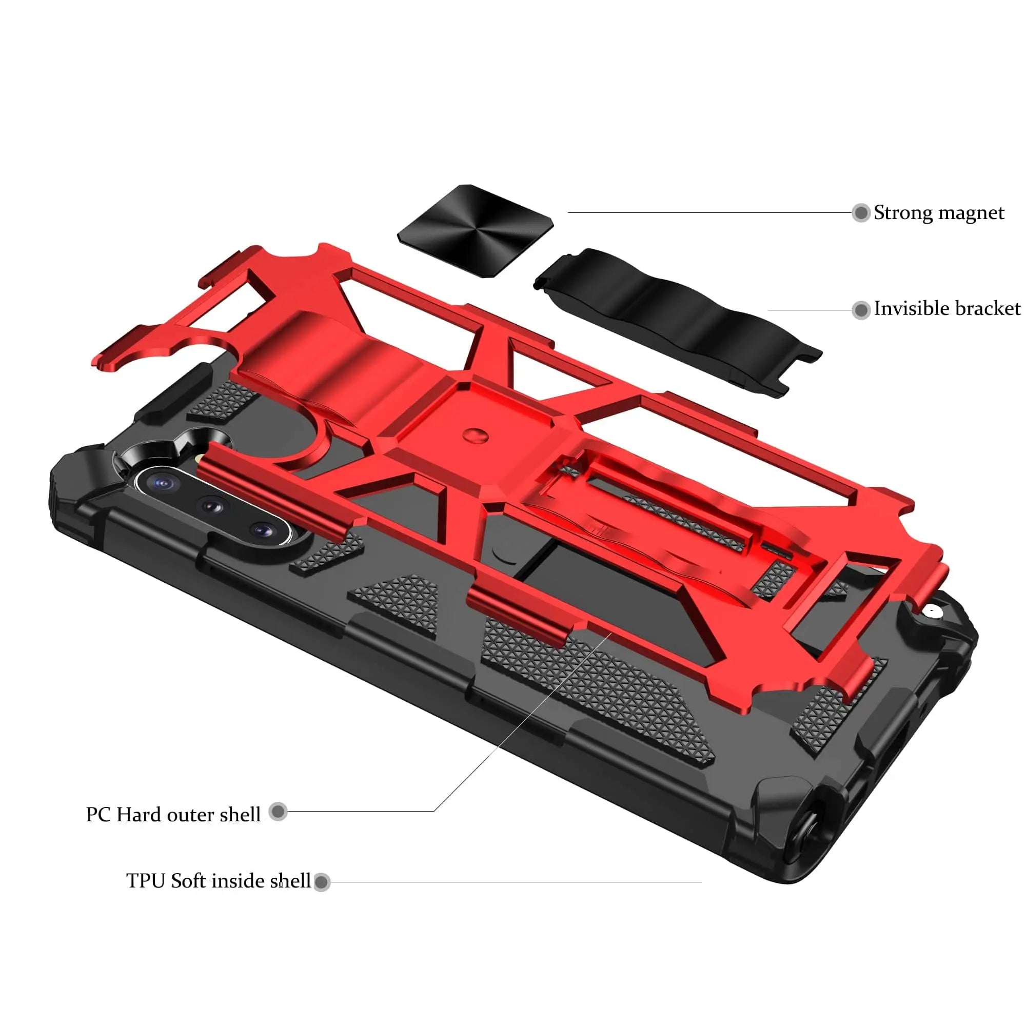 Military Armor Grade Shockproof Magnetic Ring Case For Samsung Galaxy S20 S20 Plus S20 Ultra Note 10 Note 10 Plus S10 S10 Plus - Pinnacle Luxuries