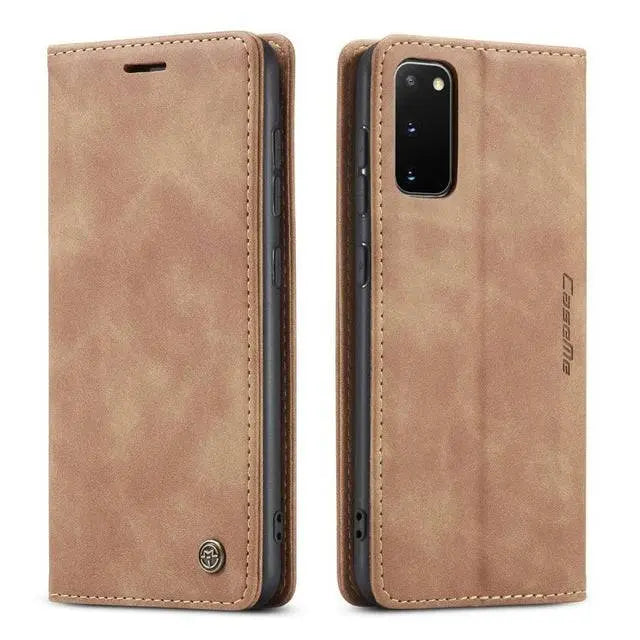 Leather Premium Wallet Phone Case For Samsung Galaxy Phone S20 S20 Plus S20 Ultra S10 S10 Plus - Pinnacle Luxuries