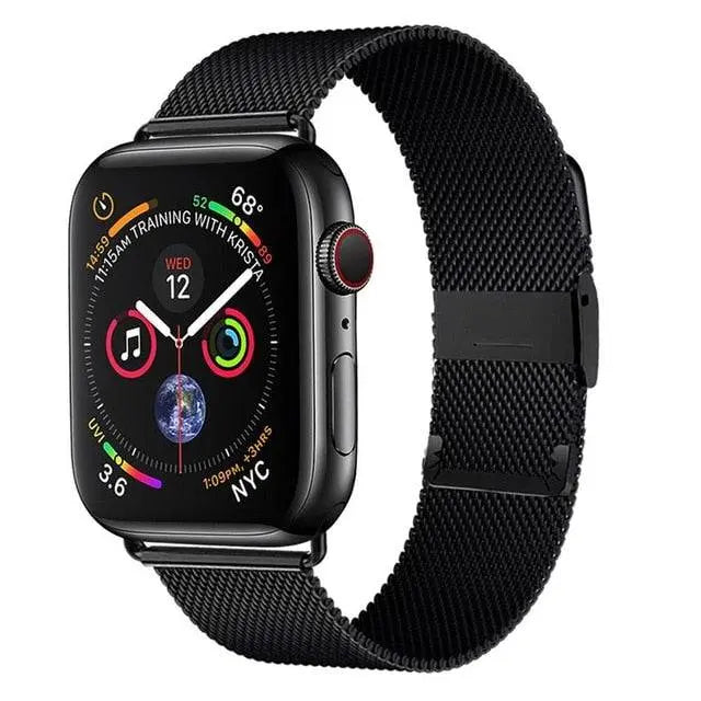 Premium Stainless Steel Mesh Band For Apple Watch SE Series 6 - Pinnacle Luxuries