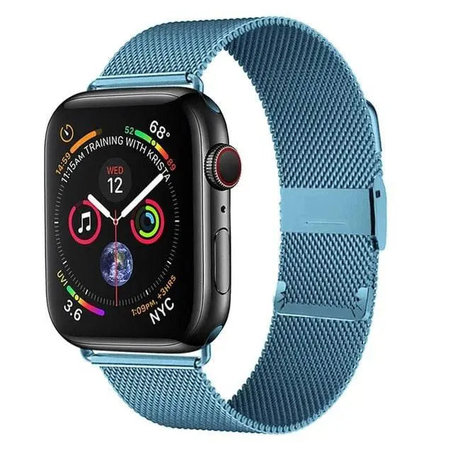 Premium Stainless Steel Mesh Band For Apple Watch SE Series 6 - Pinnacle Luxuries