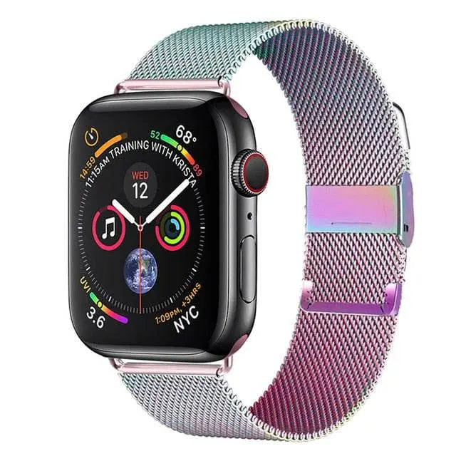 Premium Stainless Steel Mesh Band For Apple Watch SE Series 6 - Pinnacle Luxuries