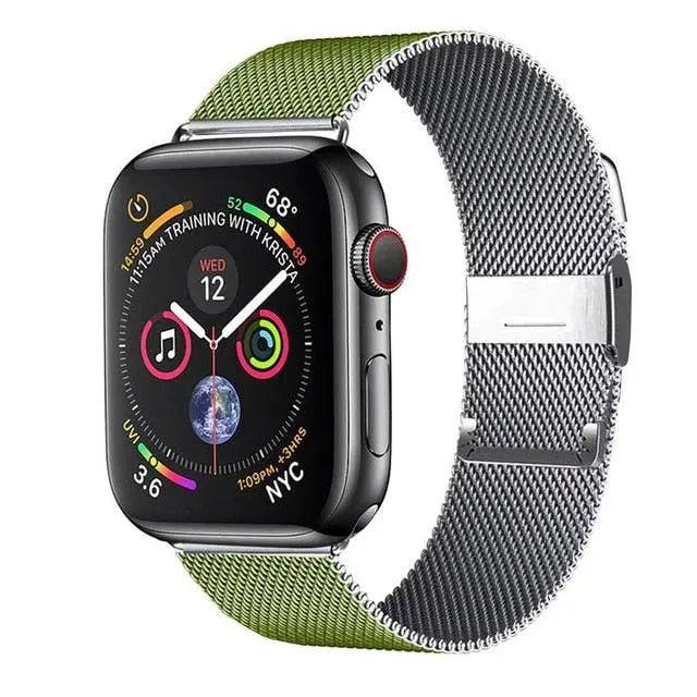 Premium Stainless Steel Mesh Band For Apple Watch SE Series 6 - Pinnacle Luxuries