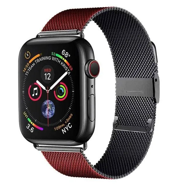 Premium Stainless Steel Mesh Band For Apple Watch SE Series 6 - Pinnacle Luxuries