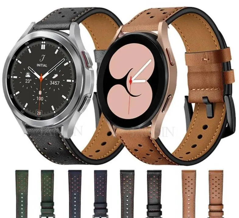 Custom Leather Band For Samsung Galaxy Watch 4 - Pinnacle Luxuries