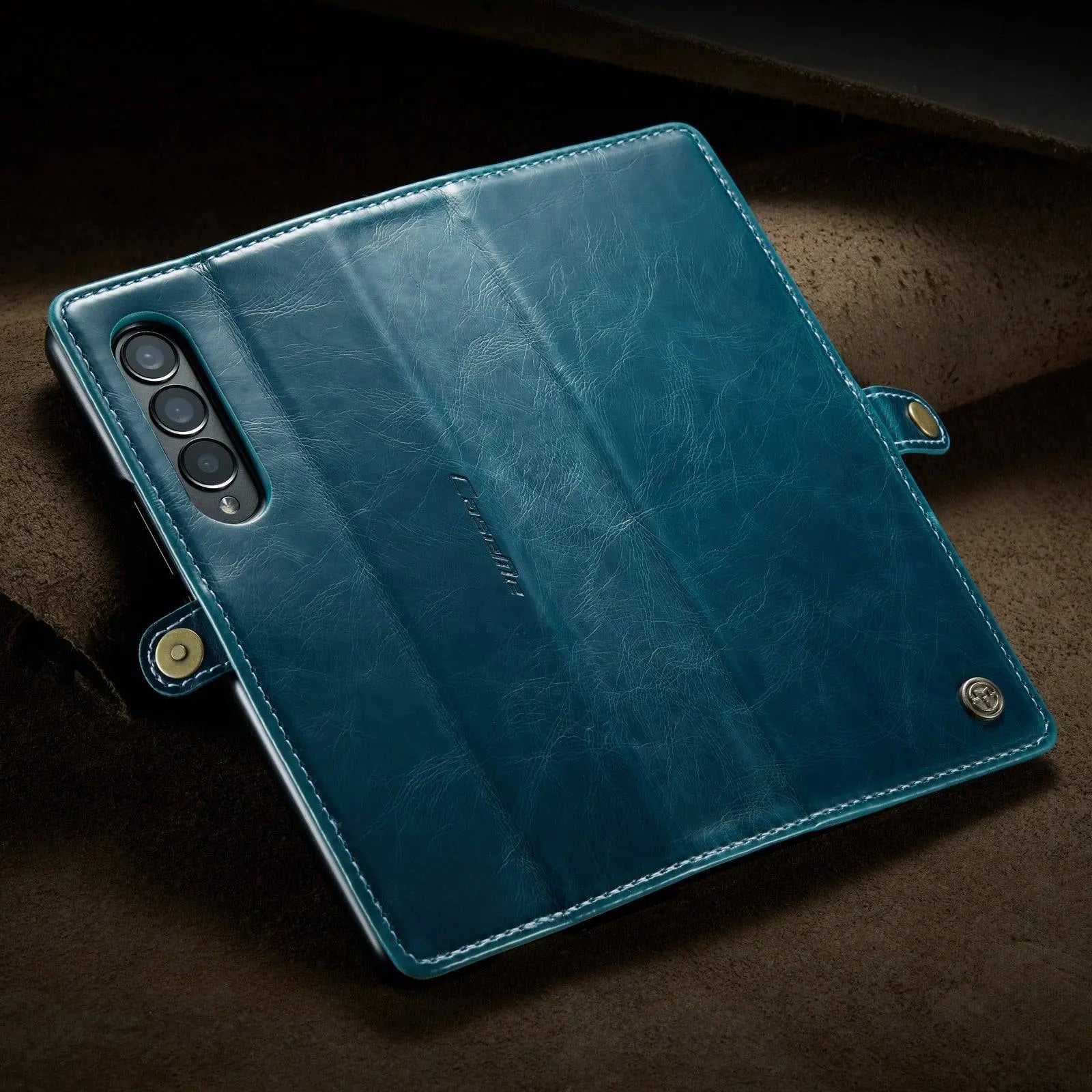 Premium Custom Genuine Leather Case For Samsung Galaxy Z Fold 3 5G - Pinnacle Luxuries